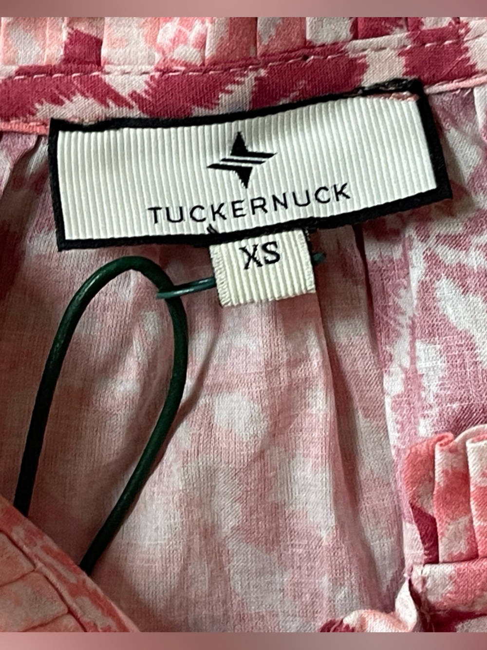 Tuckernuck Nautilus Print Long Sleeve Salty Paloma Caftan Boho Dress Pink XS NWT - Picture 4 of 16